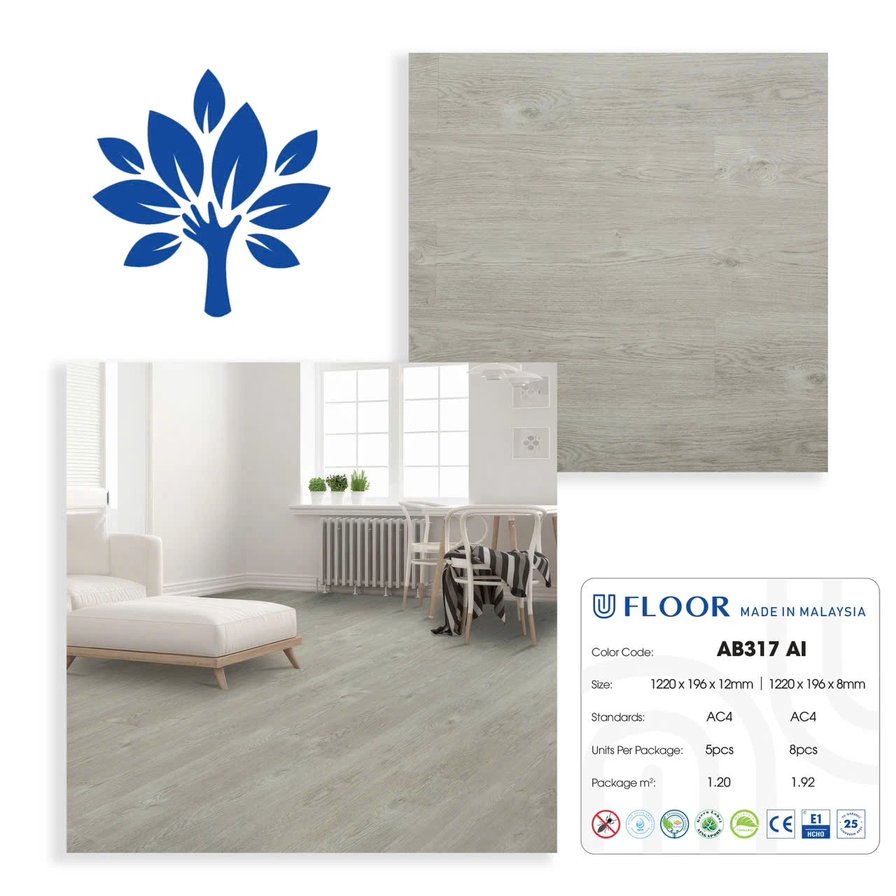 Sàn Gỗ Ufloor 317/8mm