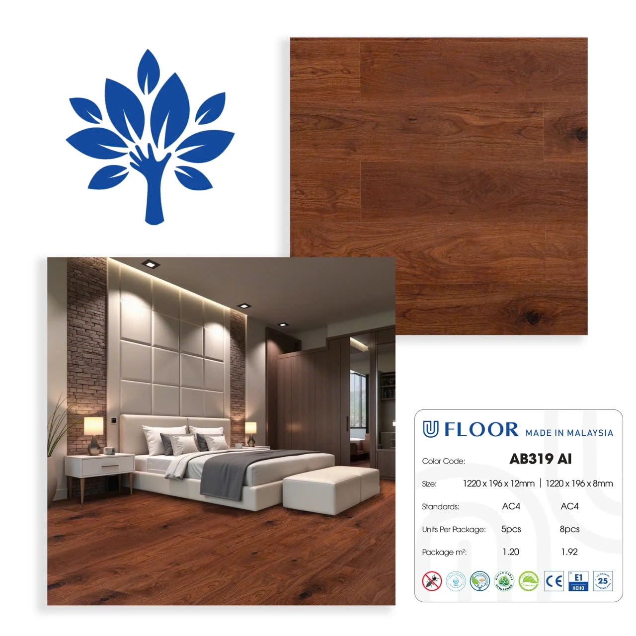 Sàn Gỗ Ufloor 319/8mm